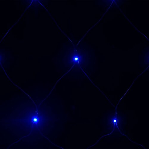 VidaXL Novoletna svetlobna mreža modra 3x3 m 306 LED lučk Slike