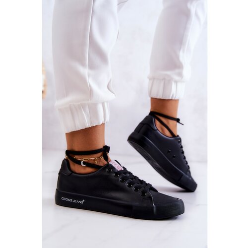 Kesi Women's Low Sneakers Cross Jeans JJ2R4054C Black Slike
