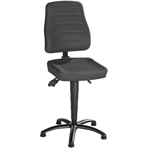 eurokraft pro Vrtljiv delovni stol, material Supertec, s talnimi drsniki Cene