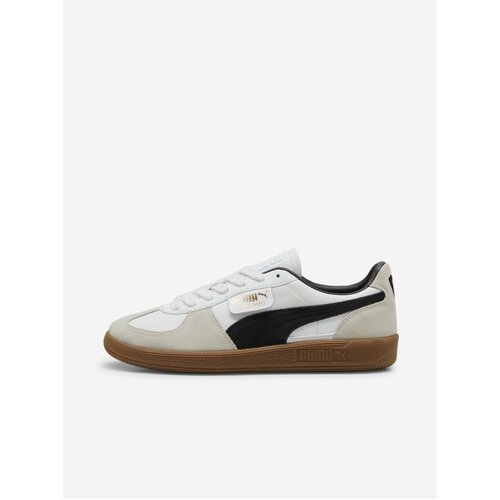 Puma Beige and white men's leather sneakers Palermo Lth - Men's Slike