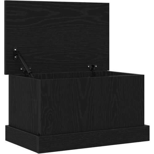  Kutija za spremanje s pohranom Crni hrast 50 x 30 x 28 cm Slike