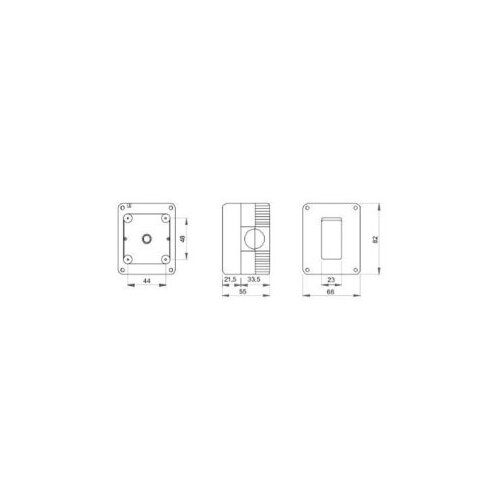 GEWISS System, 2P prekidac 16A, nadgradni, IP40, sivi Cene