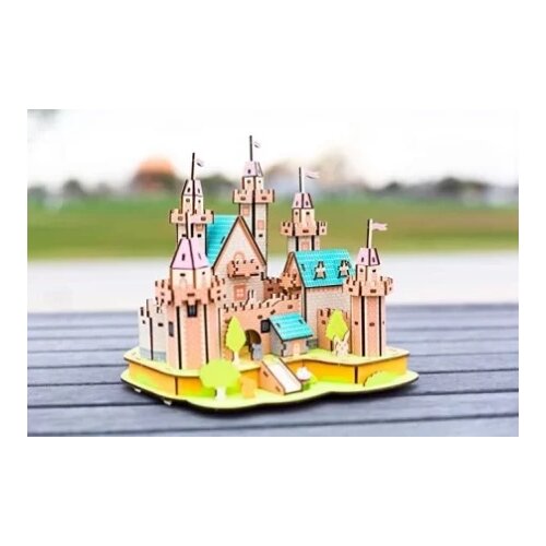  Čarolijashop 3d drvene eko puzzle - RAJSKI ZAMAK ( 1013) Slike