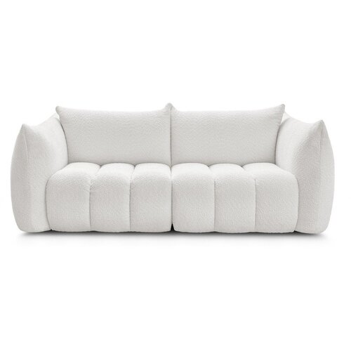 Bobochic Paris Bijela sofa od boucl&eacute; tkanine 234 cm Azra &ndash; Cijene