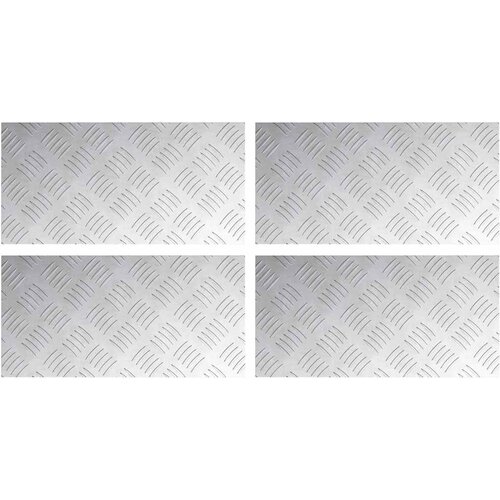  Stepenica Pravokutni 4 pcs Srebrno 40 x 20 cm Aluminij Slike