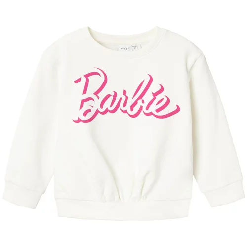 name it Sweater majica 'DALMA BARBIE' roza / bijela