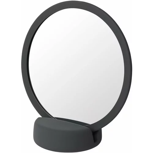 Blomus Sivo-črno namizno kozmertično ogledalo, višina 18,5 cm