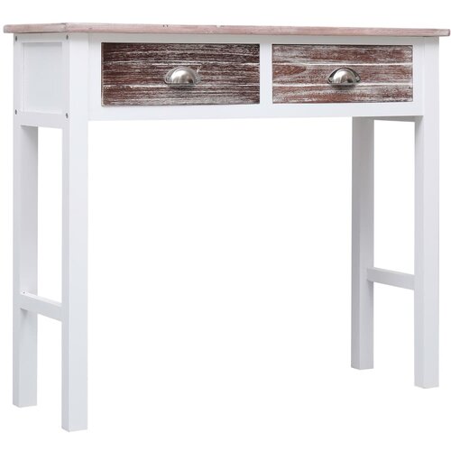 Maison Chic konzolna miza - miza ob steni rjava 90x30x77 cm les, (21786207) Cene