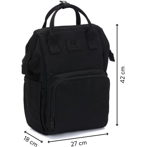 Fillikid Barcelona torba/ruksak za mamu, black Slike