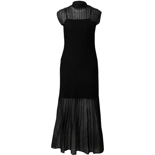 Calvin Klein Obleka 'SHEER' črna