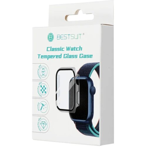 BESTSUIT fleksibilna za&scaron;čitna torbica s steklom za Apple Watch Ultra/Ultra 2 49 mm &ndash; črna Cene