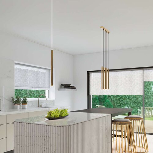  Sollux SL.1172 - Viseći luster PASTELO na sajli, 3xG9/8W/230V, zlatna Slike