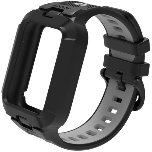 INF &Scaron;portni dvobarvni TPU pa&scaron;ček za Xiaomi Mi Band &mdash; mehak in zanesljiv Black+Grey, (5000264465) Cene