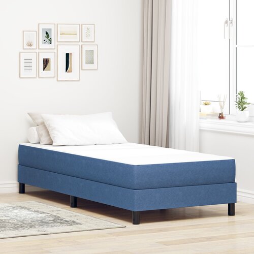 VidaXL Jogična vzmetnica Modra Srednja 90x200x20 cm Tkanina Slike