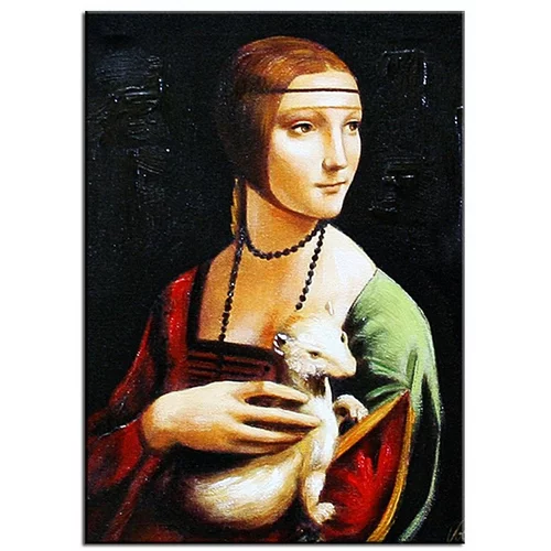 Inne Oljna slika Leonardo Da Vinci - Lady with an Ermine
