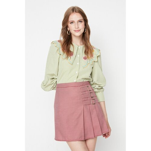 Trendyol Dried Rose Epaulette Detailed Skirt Slike