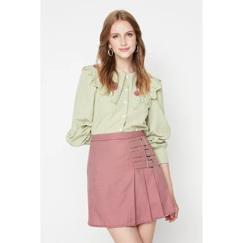 Trendyol Dried Rose Epaulette Detailed Skirt