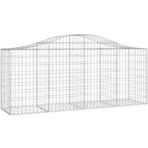  Lučne gabionske ko&amp;scaron;are 20 kom 200x50x80/100cm pocinčano željezo Slike