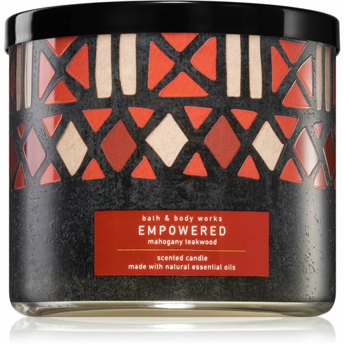 Bath & Body Works Mahogany Teakwood mirisna svijeća s esencijalnim uljem I. 411 g