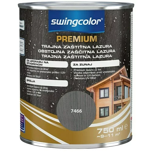 SWINGCOLOR Obstojna zaščitna lazura Premium (barva: antracit, 750 ml)