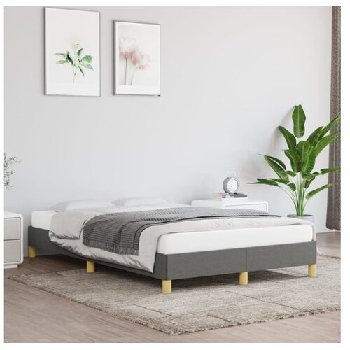  Posteljni okvir temno siv 120x200 cm blago Cene