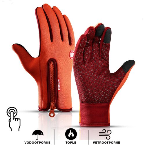  Rukavice za touch screen forest narandzaste xl Cene