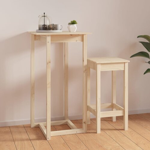vidaXL Barski stol 60 x 60 x 110 cm od masivne borovine Cene