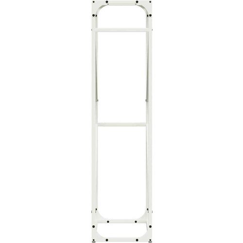  Stalak za drva bijeli 40x25x100 cm hladno valjani čelik Slike