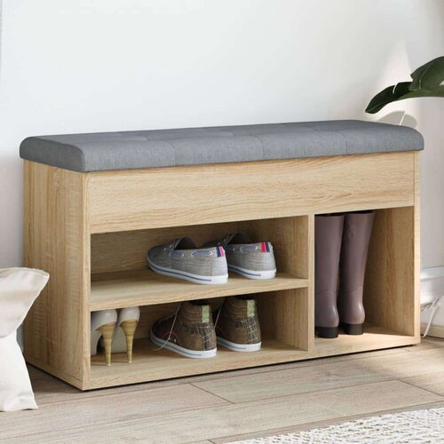  Klupa za cipele boja hrasta 82 x 32 x 45 5 cm konstruirano drvo Slike