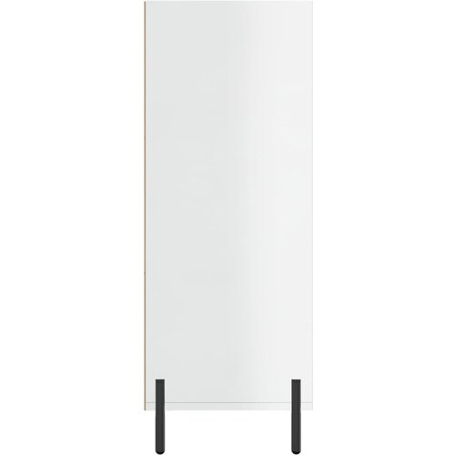  s policama sjajni bijeli 69,5 x 32,5 x 90 cm drveni Slike