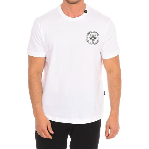 Philipp Plein Sport Majice s kratkimi rokavi TIPS412-01 Bela Cene