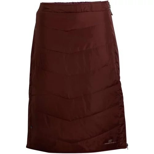 2117 KLINGA - women's long insulated skirt - brown