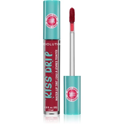 Revolution Kiss Drip Water Lip Tint dugotrajno sjajilo za usne nijansa Cherry Glace 4 ml Slike