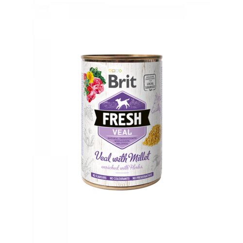 Brit Fresh Veal with Millet 400g Slike