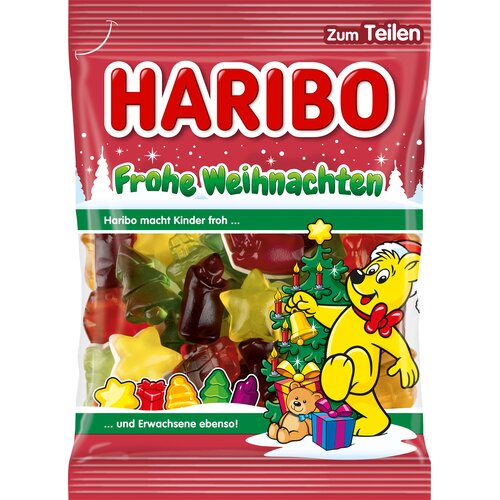 Haribo Me&scaron;anica sadnih gumijastih bonbonov "Merry Christmas" - 200 g Cene