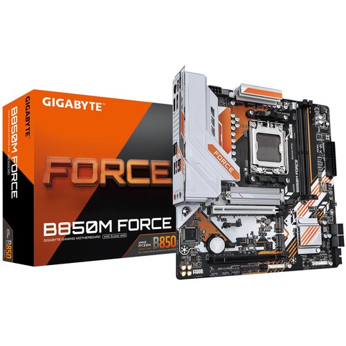 Gigabyte B850M FORCE Motherboard - AMD Ryzen 9000 Series CPUs, 8+2+2 Phases Digital VRM, up to 9600MHz DDR5 (OC), 1xPCIe 5.0 + 2xPCIe 4.0 M.2, 2.5 GbE LAN, USB 3.2 Gen 2 Cijene