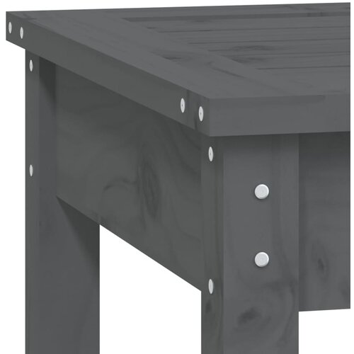  Vrtna klupa siva 80x44x45 cm od masivne borovine Slike