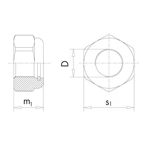 CNC Kitchen Sigurnosne matice (DIN 985), nehrđajući čelik A2 - M2,5 Slike
