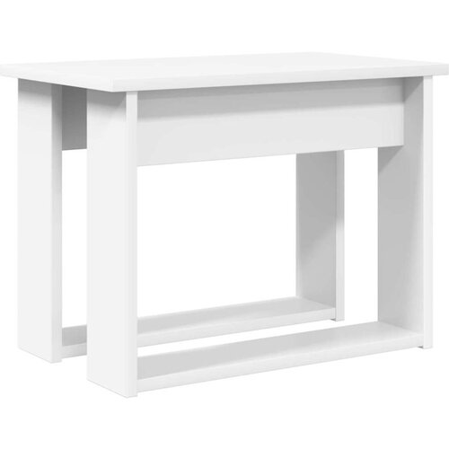  Set stolića za kavu 2 pcs Bijelo Konstruirano drvo Slike