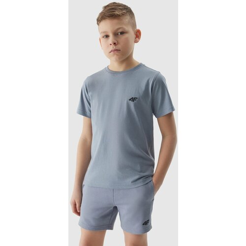 4f boys' plain t-shirt - blue Slike