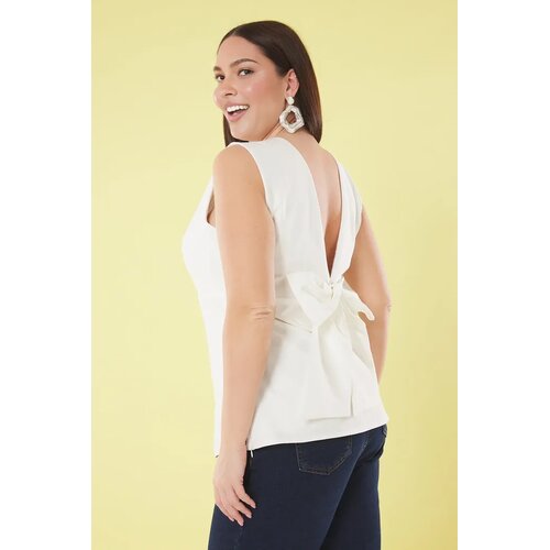 Trendyol ženska bluza Tbbss25Af00089, bela Cene