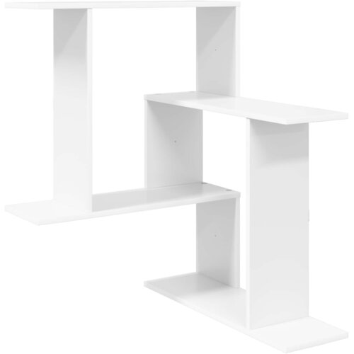 vidaXL Stenska polica Bela 67 x 67 x 87 cm Inženirski les, (5000307417) Cene