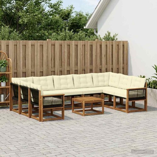  Set vanjskih sofa 10 kom. Prirodna i krem Cijene