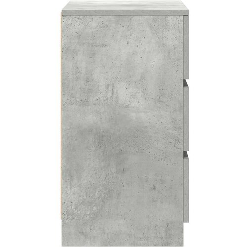  Noćni ormarići s 3 ladice 2 kom beton sivi 39x35x65 cm Slike