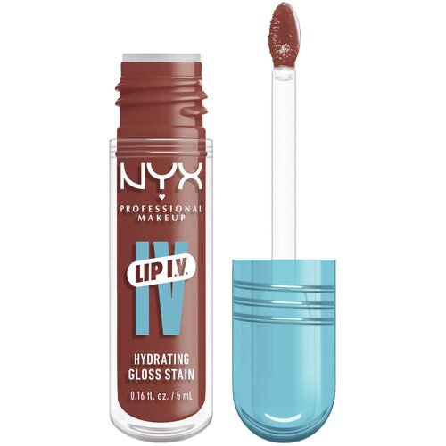NYX Professional Makeup Lip IV dolgoobstojni sijaj za ustnice z vlažilnim učinkom odtenek Drippin&amp;#039; Nude 5 ml Slike