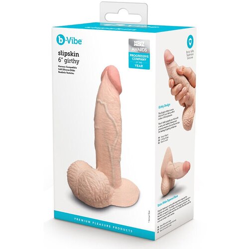 B-Vibe Dildo Slipskin Girthy 50040390000, 16cm, Boja kože Slike