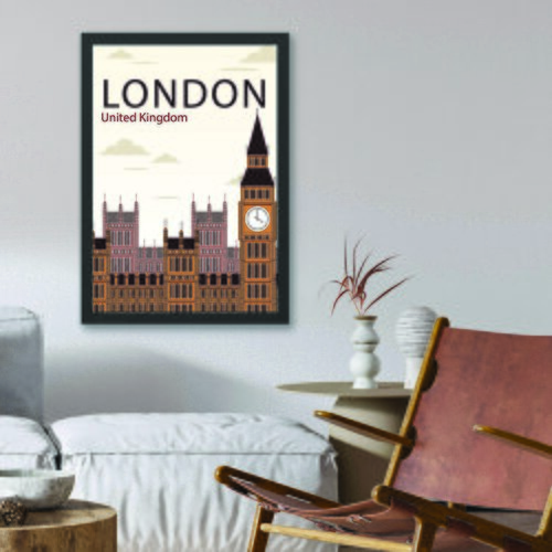 Wallity Uramljena slika London 3, 55x75 cm Cene