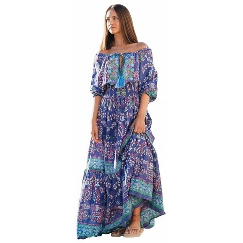 Isla Bonita By Sigris Dolge obleke Dolga Midi Obleka Modra Cene
