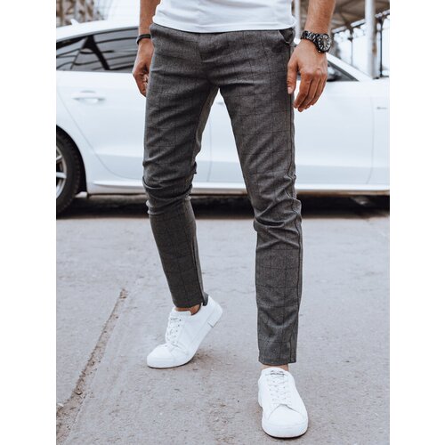 DStreet Spodnie męskie casual ciemnoszare Cene