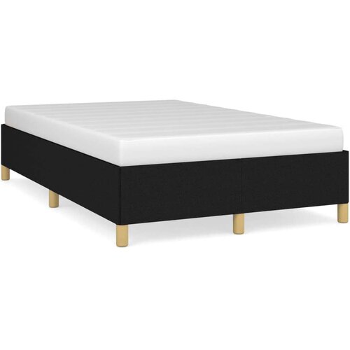  Okvir kreveta crni 120 x 190 cm od tkanine Slike